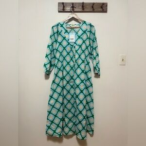 NWT Compaña Fantastica Mod Print Maxi Dress Size S